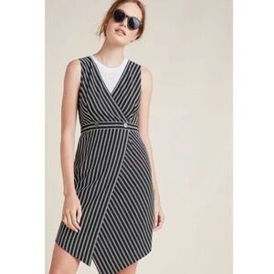 Hutch Asymmetrical Indira Striped Sleeveless Dress Size M